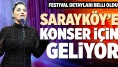 Ünlü sanatçı, Denizli Sarayköy'de muhteşem bir konser verecek!