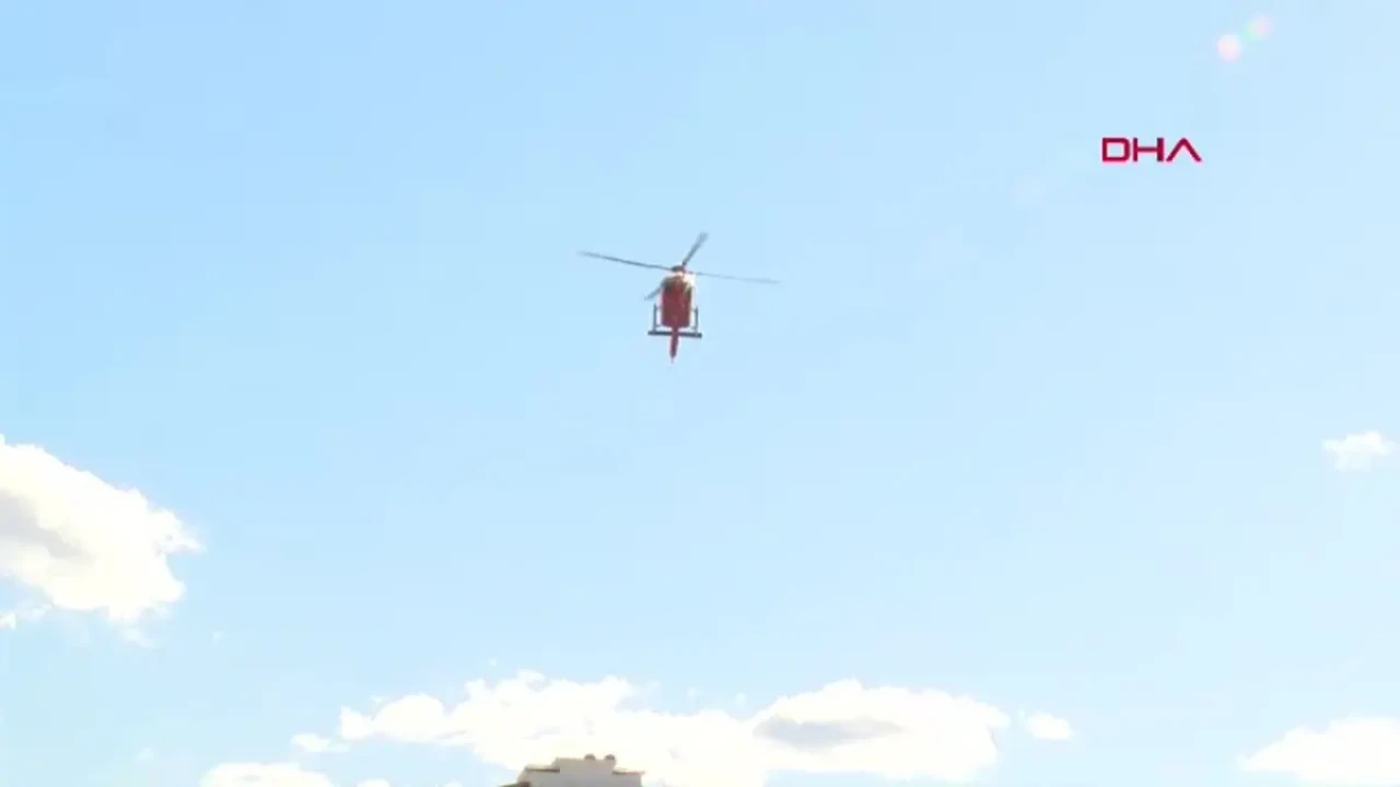 Kalp Krizi Geçiren Kişi, Ambulans Helikopter ile Acil Servise Taşındı