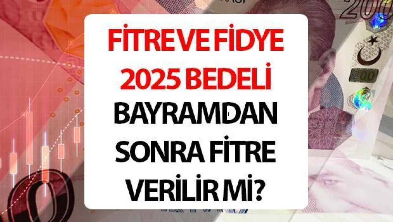 Diyanet Tarafından Belirlenen 2025 Yılı Fidye ve Fitre Bedelleri Açıklandı
