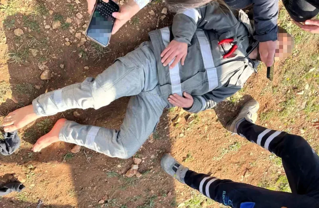 Elektrik Hattı Kaçak Akımıyla Ekip Şefi Yaralandı.