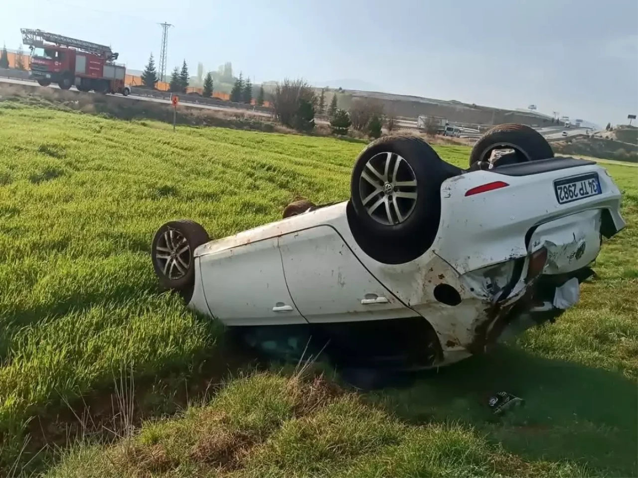 Kütahya'da Meydana Gelen Kazada Araç Takla Attı, Sürücü Hayatını Kaybetti