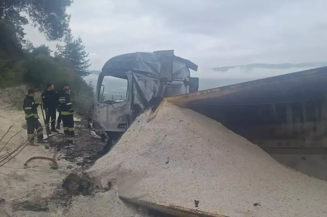 Tır sürücüsü Mahmut Bulut felaket şekilde can verdi!