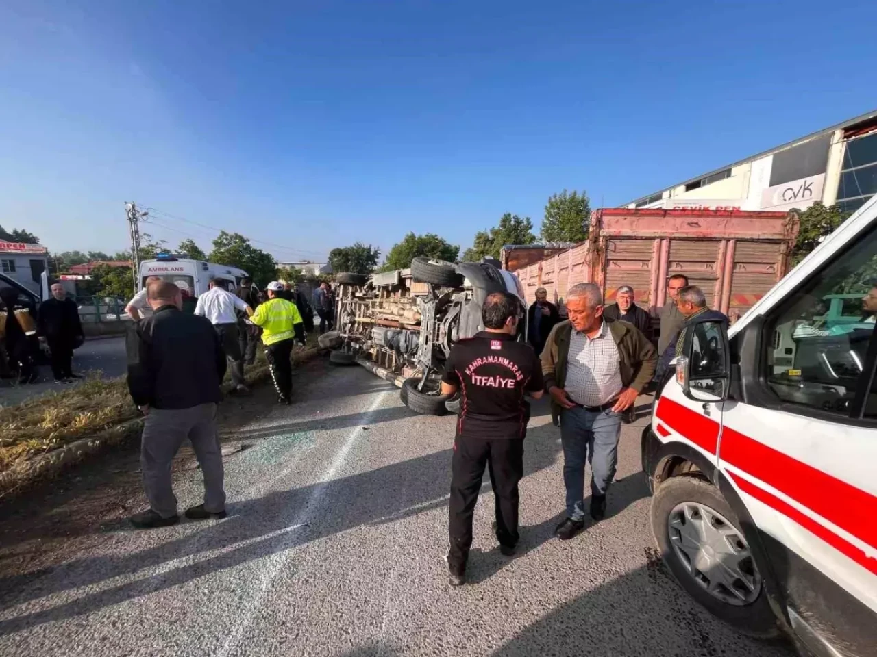Kahramanmaraş'ta Meydana Gelen Trafik Kazasında 12 Kişi Yaralandı!