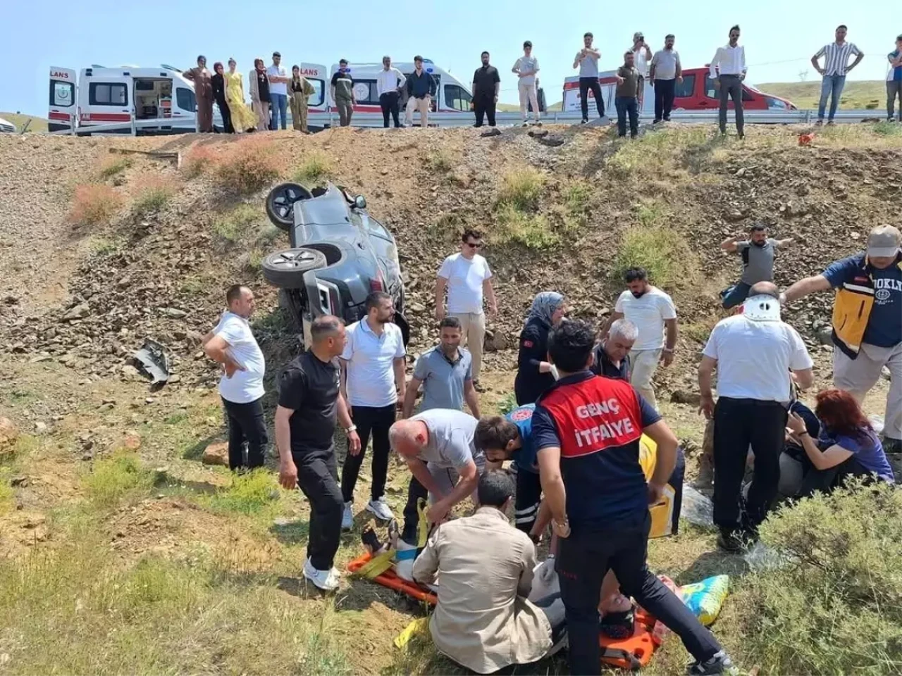 Bingöl'de Meydana Gelen Trafik Kazasında 4 Kişi Yaralandı!