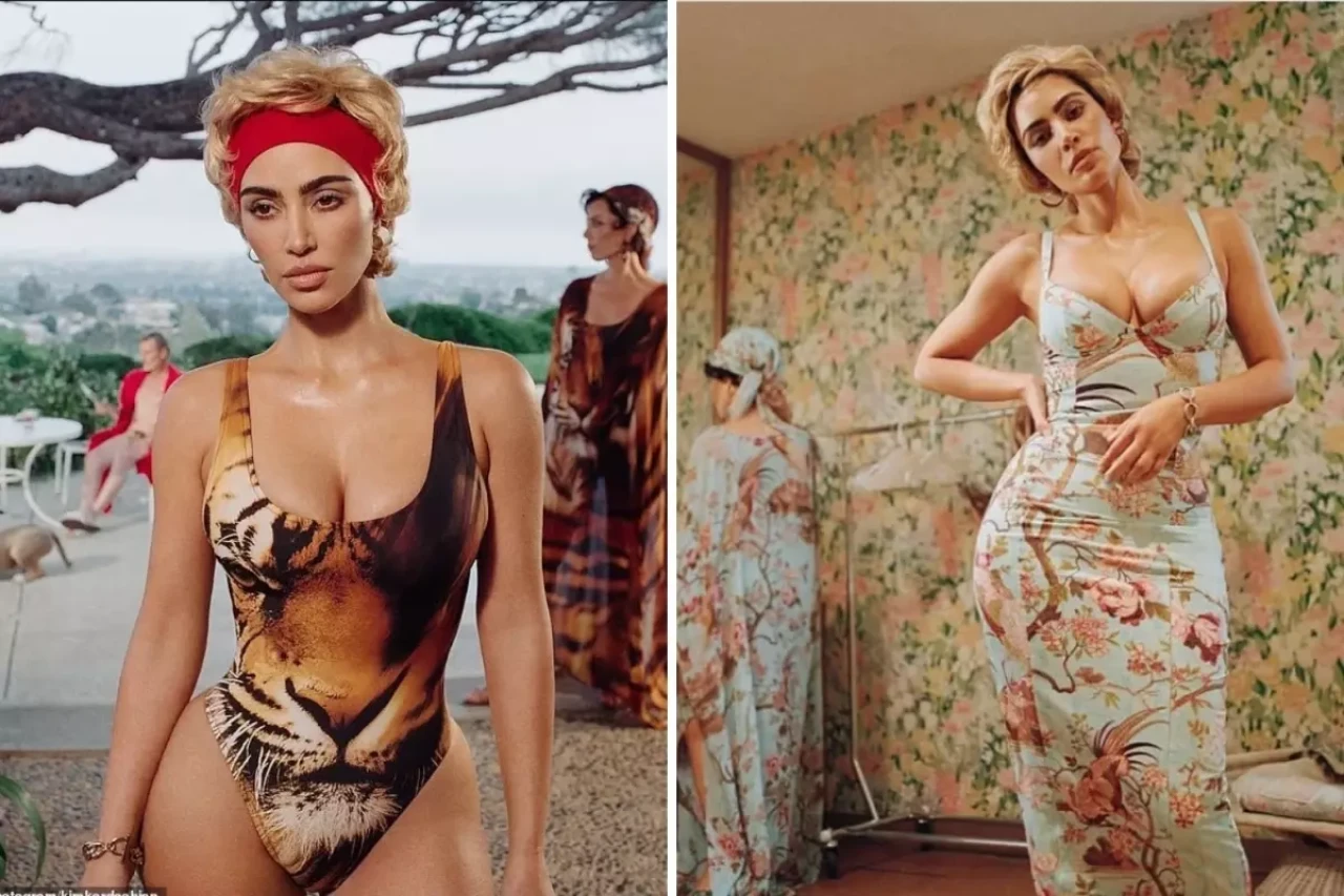 Ünlü oyuncu Kim Kardashian yeni imajıyla bambaşka biri oldu!