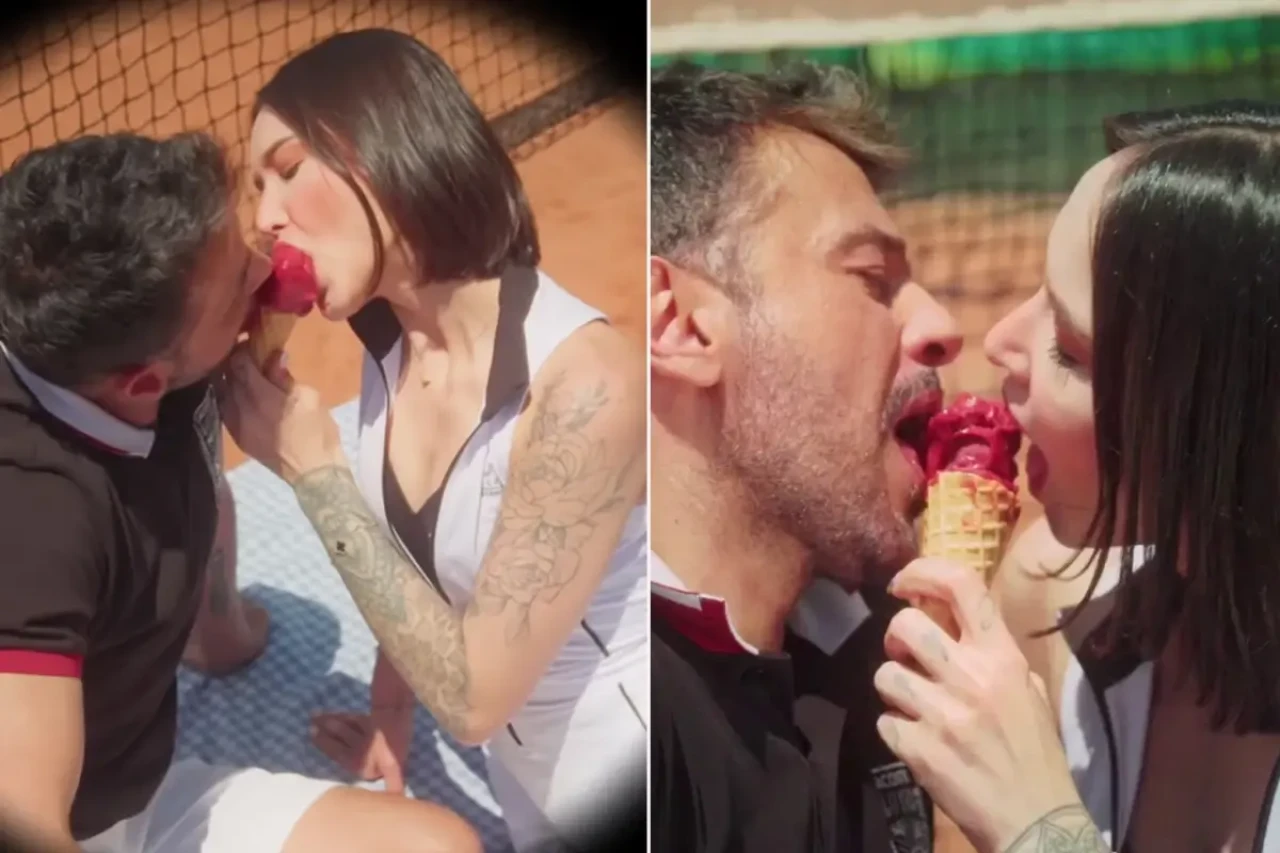 Emre Altuğ'dan cesur bir klip! Partneriyle aynı dondurmayı paylaştı!