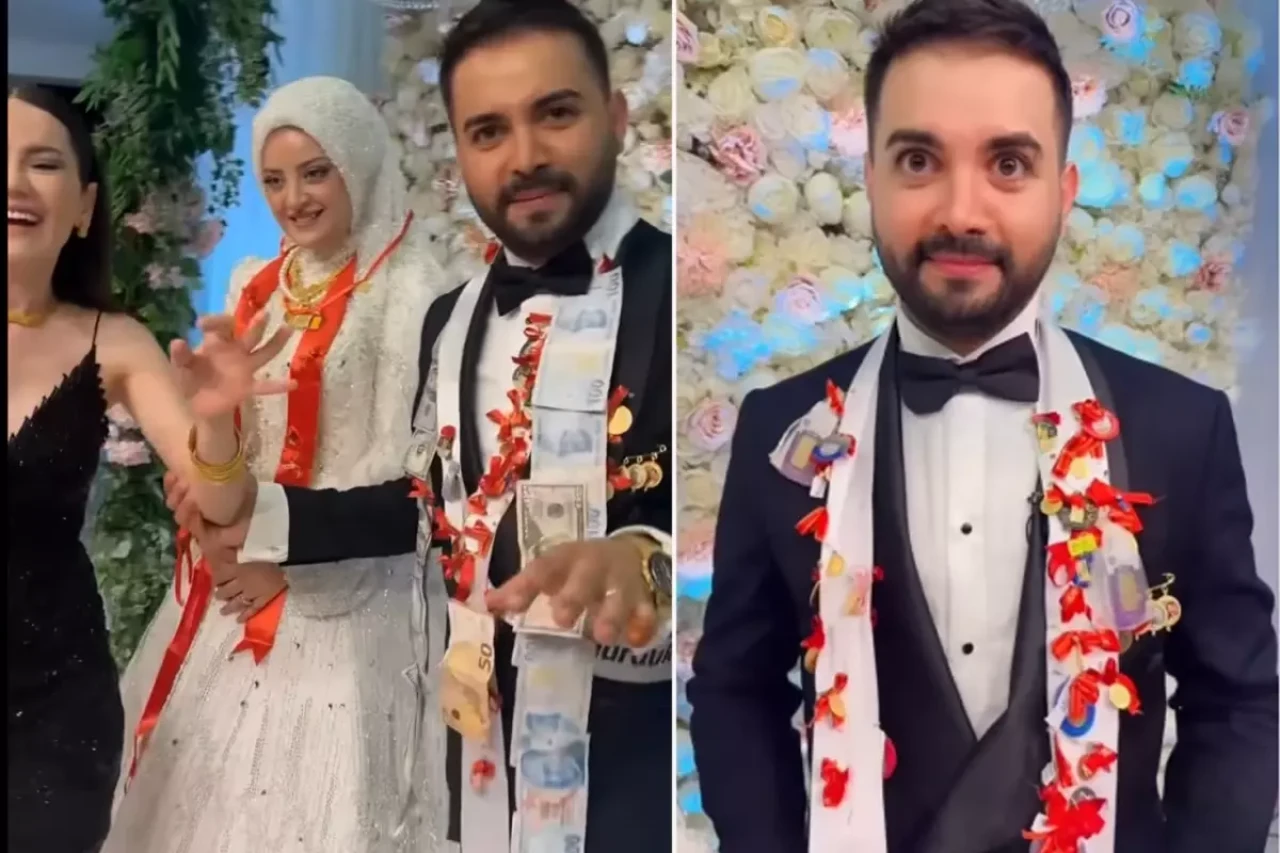 Kadir Ezildi'nin görkemli düğününde adeta altın yağdı!