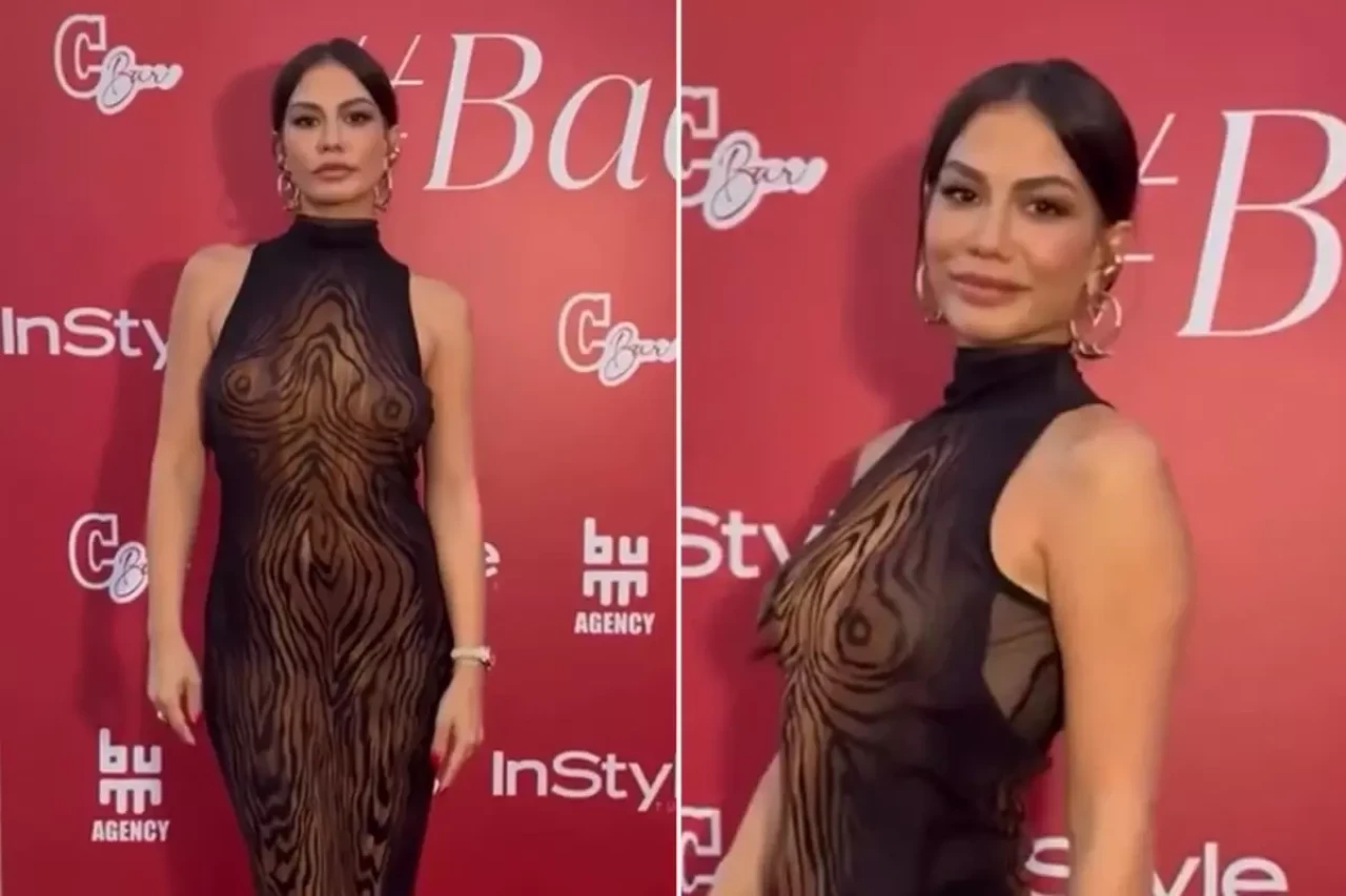 Demet Özdemir'in olay elbisesi geceye damgasını vurdu!