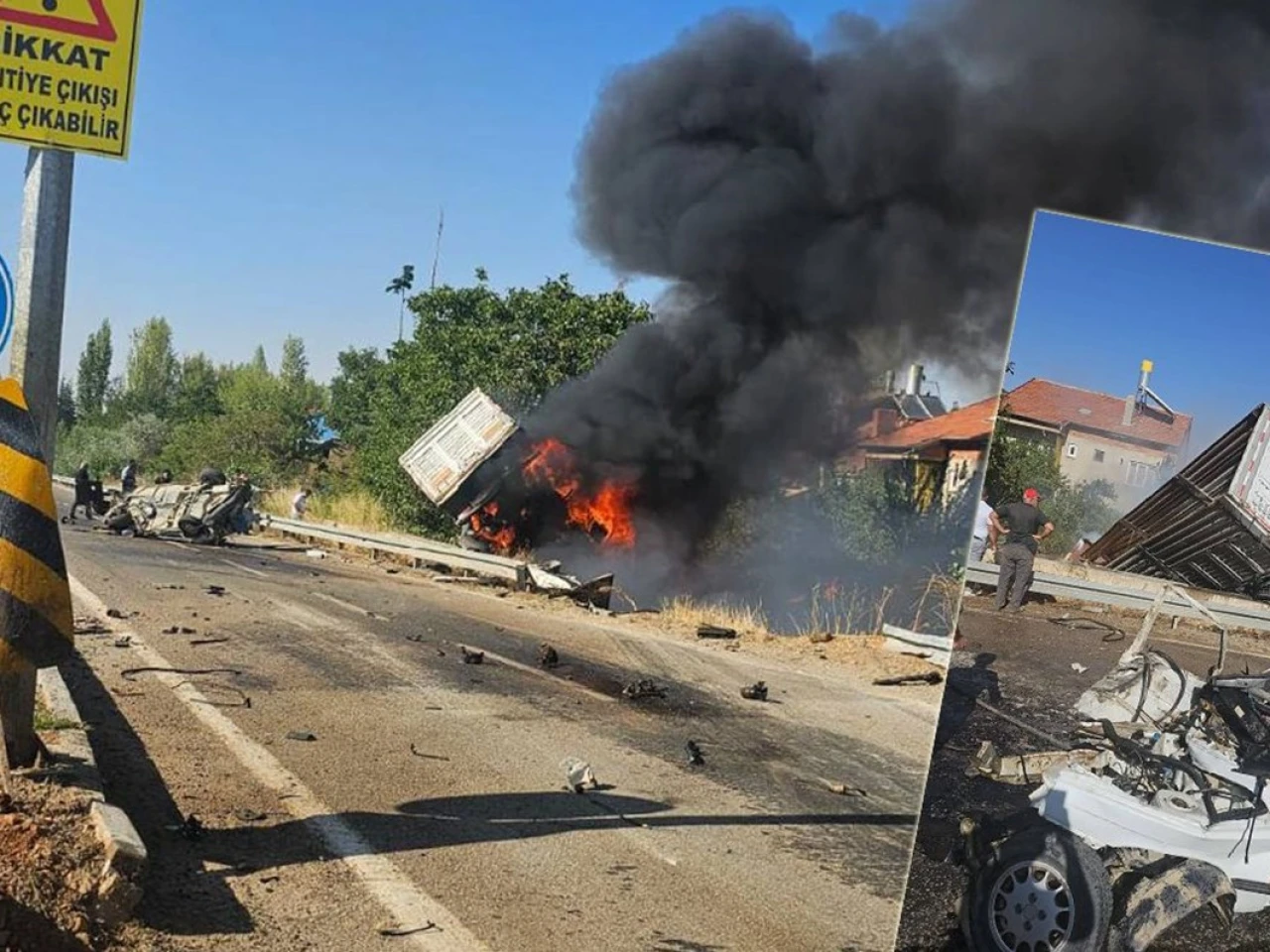 Konya Doğanhisar'da Kaza: TIR Alev Aldı, 3 Kişi Hayatını Kaybetti!