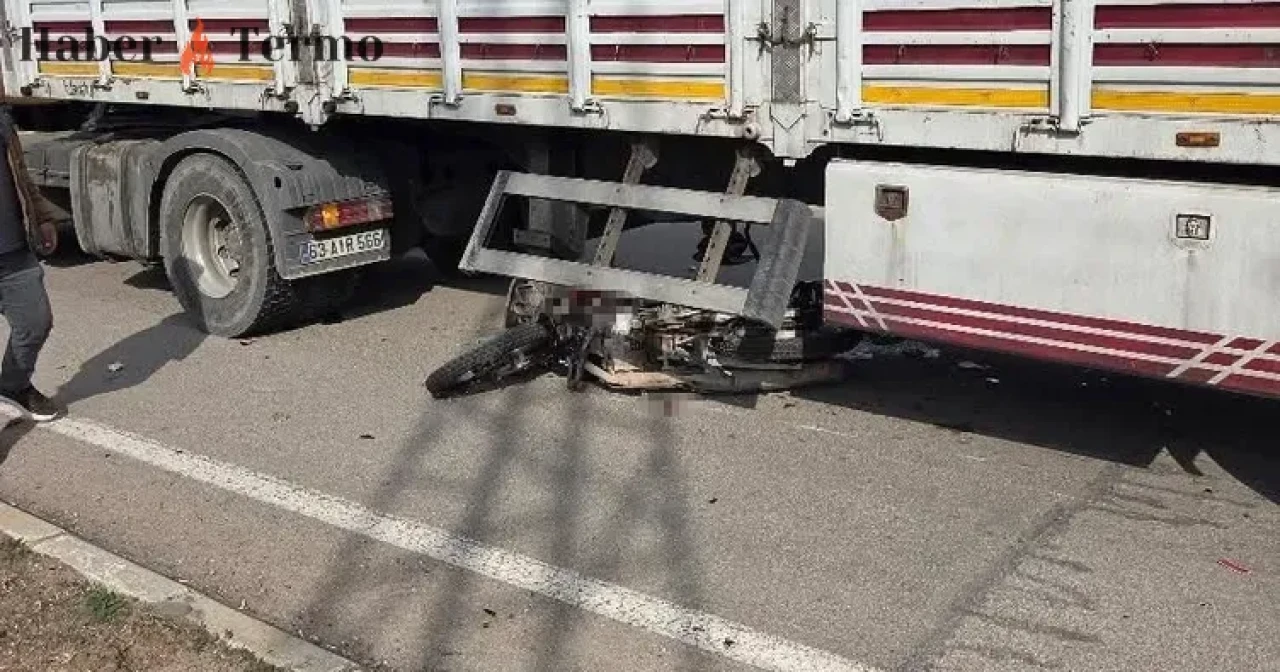 Hatay'da Feci Kaza: TIR ile Motosiklet Çarpıştı, 1 Kişi Öldü