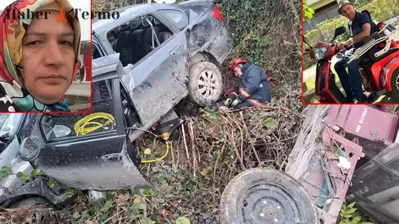 Ordu Fatsa'da Feci Kaza: Otomobil ve Motosiklet Dereye Uçtu, 2 Ölü