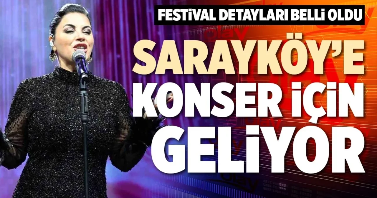 Ünlü sanatçı, Denizli Sarayköy'de muhteşem bir konser verecek!