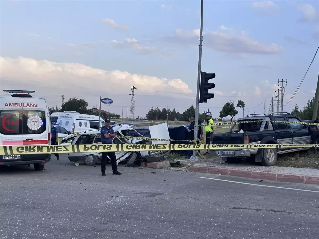 Konya'da Trafik Kazasında Bir Çift Hayatını Kaybetti