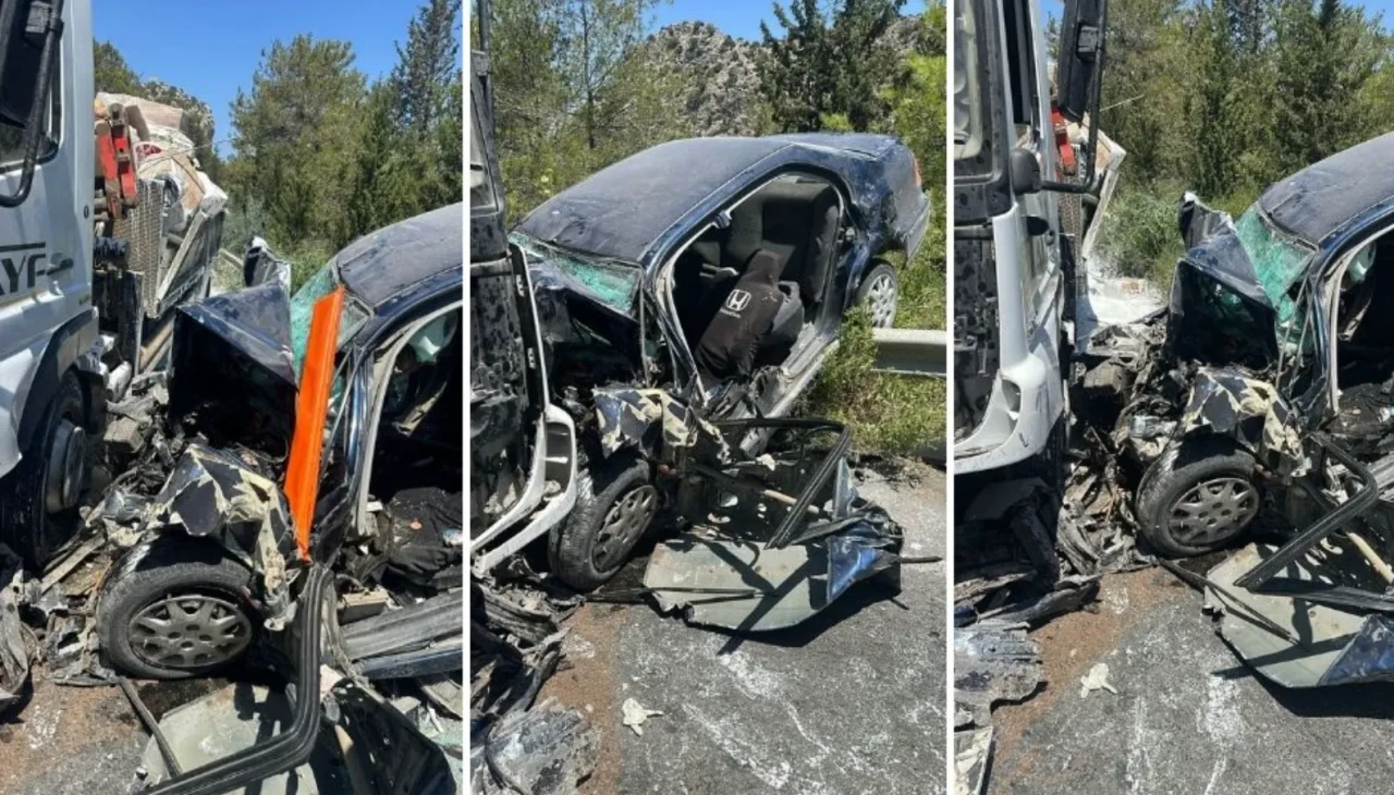 Kıbrıs Girne Dağyolu’nda korkutan kaza: 2 kişi yaralandı!