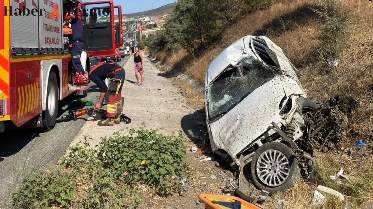 Balıkesir-Edremit Yolu E.E. ve O.T. Kaza Geçirdi 2 Yaralı