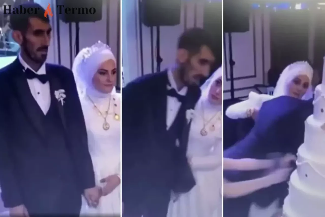 Şırnak'ta Düğün de 2 Gün Uyumayan Damat Pasta Keserken Bayıldı, Görüntüler Viral Oldu
