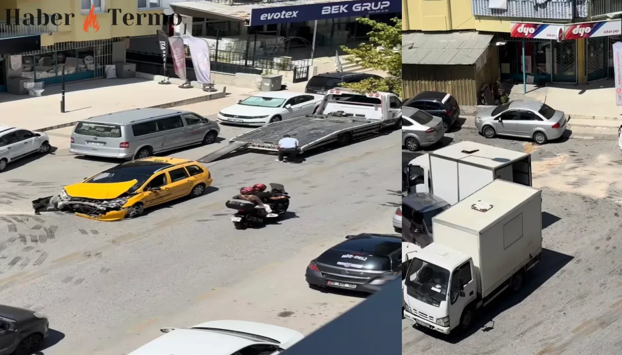 Denizli Akkonak'ta Hastane Taksisi Felaket Bir Şekilde Kaza Yaptı!
