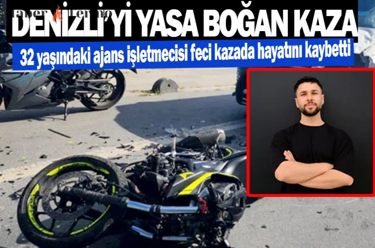 Denizli'de Motosiklet Kazası: Minibüsün Çarptığı Ceyhun Aydoğan Hayatını Kaybetti