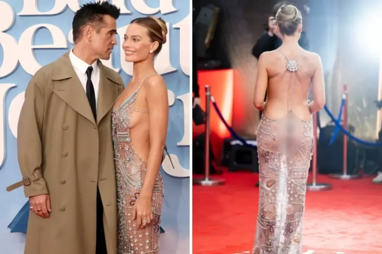 Margot Robbie Londra Galasında Cesur Kıyafetiyle Dikkat Çekti!