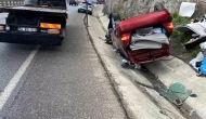 Sakarya Geyve'de Takla Atan Araçtan Sürücü Şaşırtıcı Şekilde Sağ Çıktı