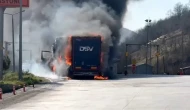 Samsun'da Gürcistan'dan Gelen Tırda Felaket Yangın Çıktı!