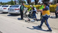 Bursa İnegöl'de Elektrikli Bisiklet Kullanıcısı Kaza Yaptı!