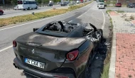 Lüks araç seyir halindeyken aniden, feci bir şekilde küle dönüştü!