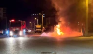 Kahramanmaraş Elbistan'da Park Halindeki Araçta Yangın!