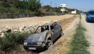 Bilecik'te bir araç su kanalına adeta dalış yaptı!