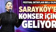 Ünlü sanatçı, Denizli Sarayköy'de muhteşem bir konser verecek!