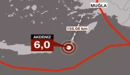 Son Dakika! Muğla açıklarında 6 büyüklüğünde deprem oldu!