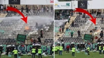 Denizlispor'un küme düşmesi sonrası saha içinde yaşanan büyük olaylar