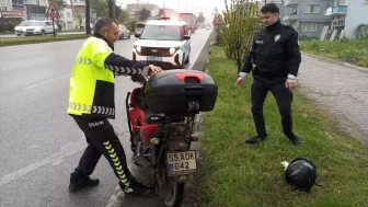Samsun Çarşamba'da Motosiklet Kazasında Sürücü Adem S. Yaralandı!