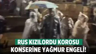 Denizli'de Kızılordu Korosu'nun Konseri Yağmur Nedeniyle İptal Edildi