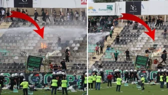 Denizlispor'un küme düşmesi sonrası saha içinde yaşanan büyük olaylar