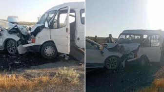 Şanlıurfa'da Tarım İşçilerini Taşıyan Minibüs ile Otomobil Çarpıştı: 10 Yaralı!