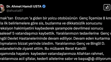 Bingöl'de Meydana Gelen Otobüs Kazasında Ölüm Sayısı 5'e Çıktı!
