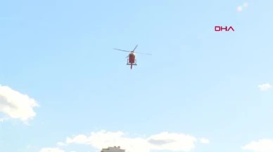Kalp Krizi Geçiren Kişi, Ambulans Helikopter ile Acil Servise Taşındı