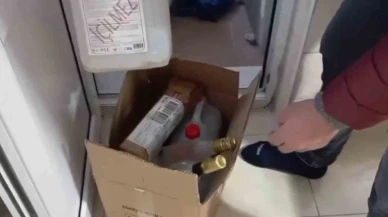 Kayseri'de evinde kaçak içki imal eden kişi polis tarafından yakalandı