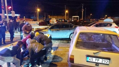 Kula'da Meydana Gelen Zincirleme Kazada: 1 Ağır Yaralı!