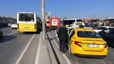 E5'te İETT Otobüsü Felaket Bir Kaza Yaptı: Bir Yaralı Var!