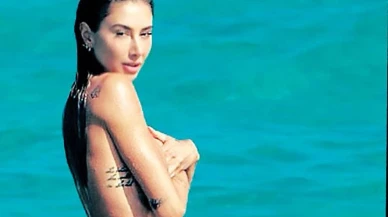 Şeyma Subaşı, plaja üstsüz girdi büyük tepki topladı!