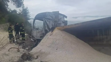 Tır sürücüsü Mahmut Bulut felaket şekilde can verdi!