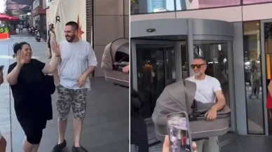 Dede olma sevincini yaşayan Hüsnü Şenlendirici davul ve zurna eşliğinde kutladı!