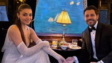 Hakan Sabancı'nın paylaştığı karede Hande Erçel'in doğallığı!