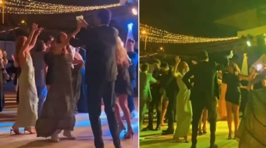 Sinem Kobal ve Kenan İmirzalıoğlu'ndan düğünde "Erik Dalı" performansı