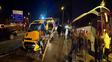 Bingöl'de Yolcu Otobüsü ile Taksi Çarpıştı: 4 Kişi Yaralandı!