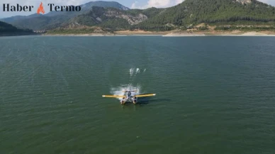 Burdur Karacaören Barajı'nda Korkutan Anlar: Eğitim Uçağı Düştü