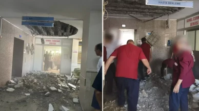 Denizli Devlet Hastanesi'nde Şok! Tavan Çöktü, Tahliye Çağrısı Yapıldı