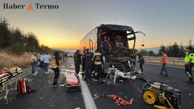 TEM Otoyolu'nda Feci Kaza: Otobüs ile Kamyon Çarpıştı, 1 Ölü 10 Yaralı